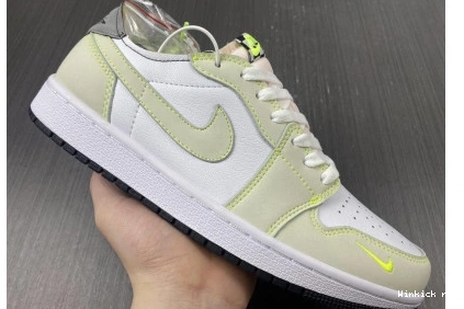 Low Air Jordan 1 Nike White-Green 0822